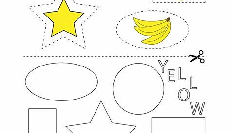 printable color yellow worksheets