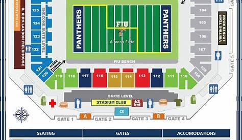 Seating Chart of the Golden Panther Stadium | Stadium, Seating charts