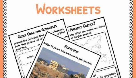 printable worksheets ancient greece