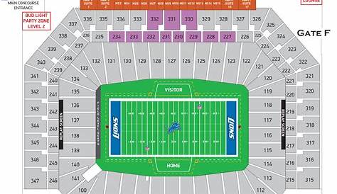 ford center seating chart with seat numbers