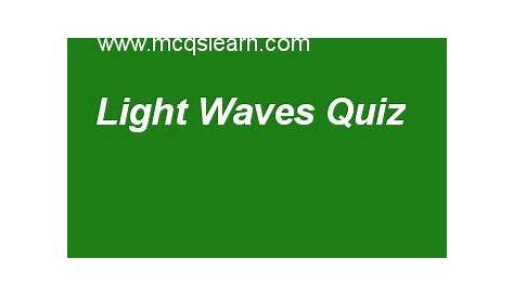 light waves quiz pdf