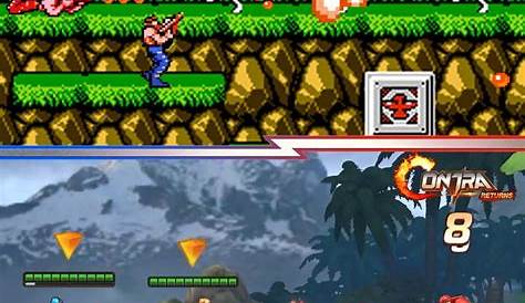 The classic arcade game, "Contra" gets a portable version