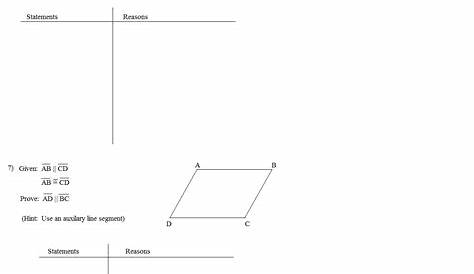 triangle proofs worksheets answers