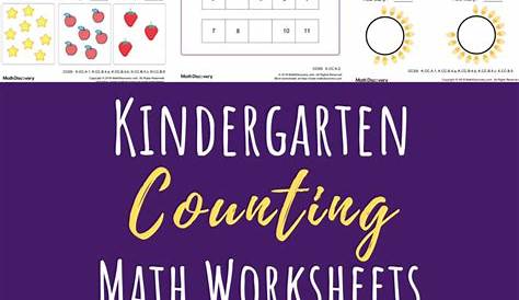 Kindergarten Counting and Comparing Worksheets | MathDiscovery.com