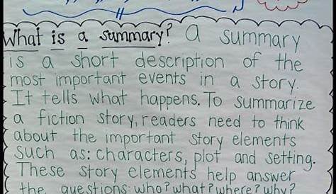 Summarizing Fiction Texts Simplified! - Young Teacher Love