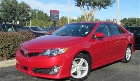 Export Used 2013 TOYOTA CAMRY SE - RED ON BLACK