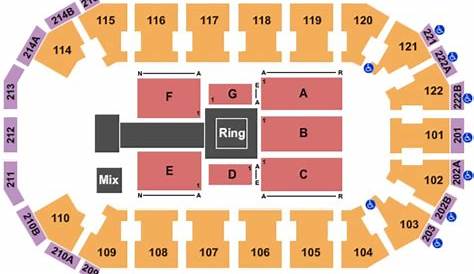 heb center seating map