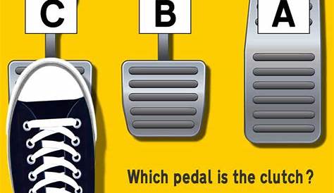 manual car pedals diagram