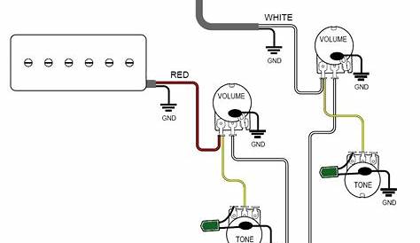 guitar pickup wiring diagram schematic