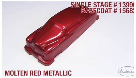 Molten Red Metallic Single Stage & Basecoat Paint - Eastwood - YouTube
