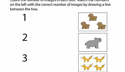 Kindergarten Identifying Numbers Worksheet Printable | Number