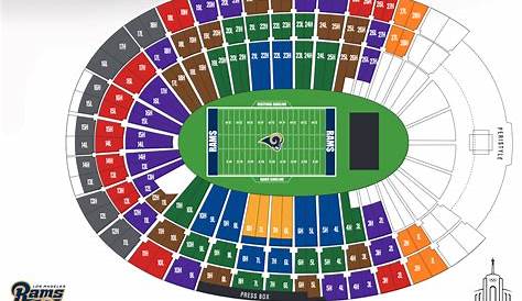 Los Angeles Memorial Coliseum, Los Angeles CA - Seating Chart View