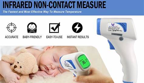 WEALLNERSSE Infrared Forehead Digital Thermometer Gun Non Contact and