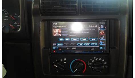 Double din stereo in jeep tj