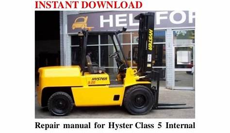 Hyster 50 forklift service manual