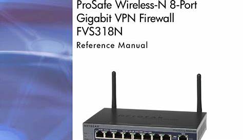 NETGEAR PROSAFE FVS318N REFERENCE MANUAL Pdf Download | ManualsLib