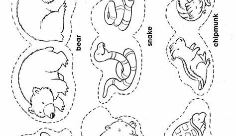 Animals Hibernating Coloring Pages | Coloring Pages Picture