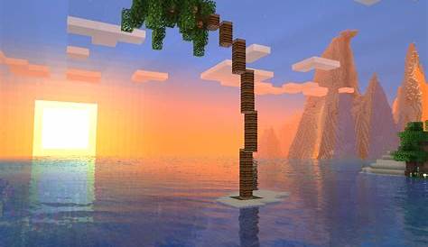 You can make a very believable palm tree using Composters : r/Minecraft