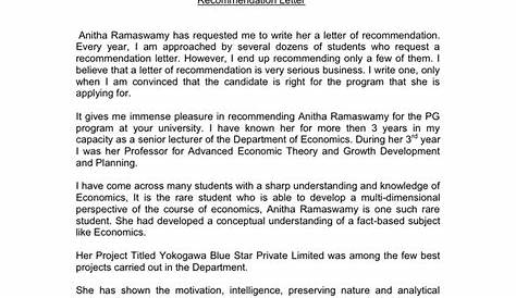 sample request for letter of recommendation from professor