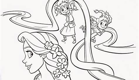 printable tangled coloring pages