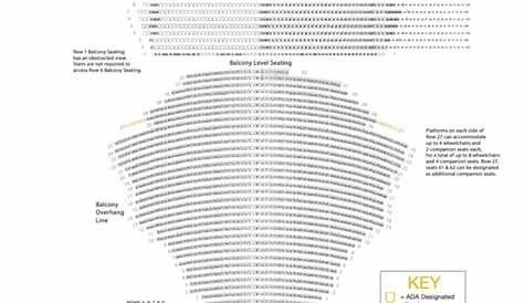 Center For The Performing Arts Seating Chart printable pdf download