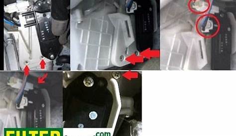 Mazda 5 cabin air filter location