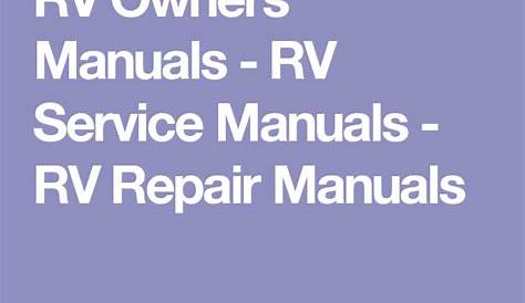 Open Range Rv Owners Manual
