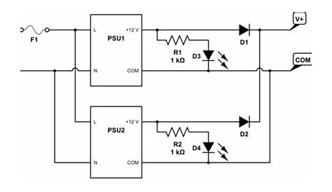 redundant power supply circuit diagram