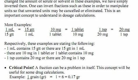 safe dosage pediatric calculations worksheets