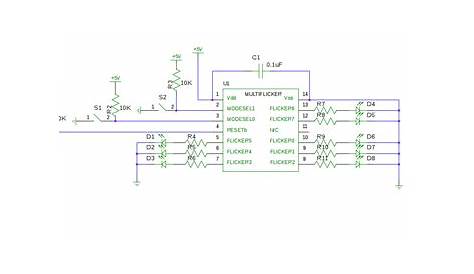 led flicker circuit diagram