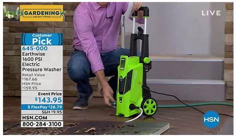 Earthwise 1600 PSI Electric Pressure Washer - YouTube