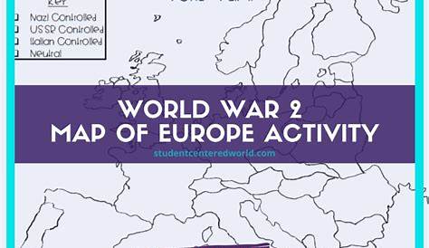 The Ultimate World War 2 Map of Europe Activity