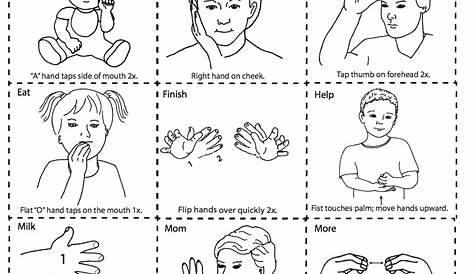 sign language flashcards printable