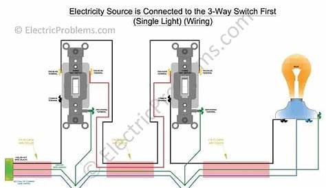 three way switch wiring schematic