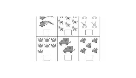 Counting Objects to 10 Worksheets Math Counting Objects 1-10 by Marvis