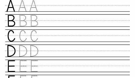 printable alphabet practice sheets