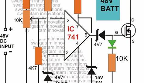The proposed 48 V automatic battery charger circuit will charge any 48 V battery up to an opt