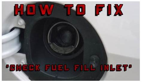 2012 ford f150 check fuel fill inlet