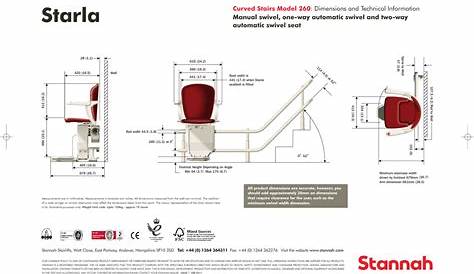 Stannah Starla Curved Stairlift Data | Manualzz