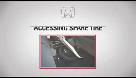 Accessing Spare Tire on the 5th generation Honda Odyssey - YouTube
