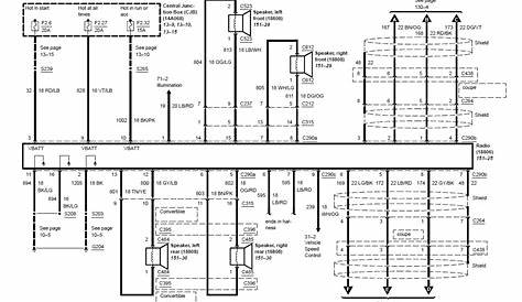 2003 ford mustang radio wiring diagram