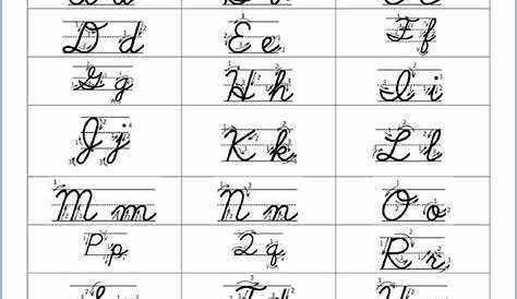 handwriting worksheets cursive