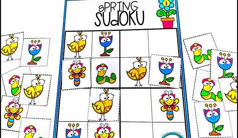 easy spring sudoku worksheet