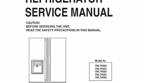kenmore elite refrigerator 795 manual