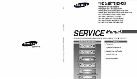 SAMSUNG VR8809 SERVICE MANUAL Pdf Download | ManualsLib