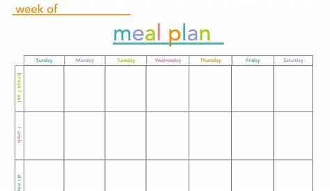 40+ Weekly Meal Planning Templates - Template Lab