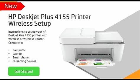 HP Deskjet plus 4155 | How to Setup HP Deskjet plus 4155 printer to
