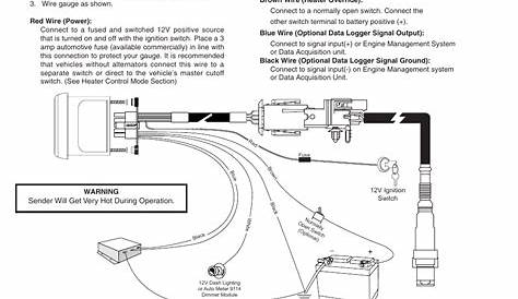 autometer wiring diagrams