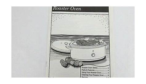 hamilton beach roaster oven manual