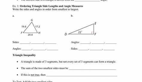 Triangle Inequality Worksheet With Answers — db-excel.com
